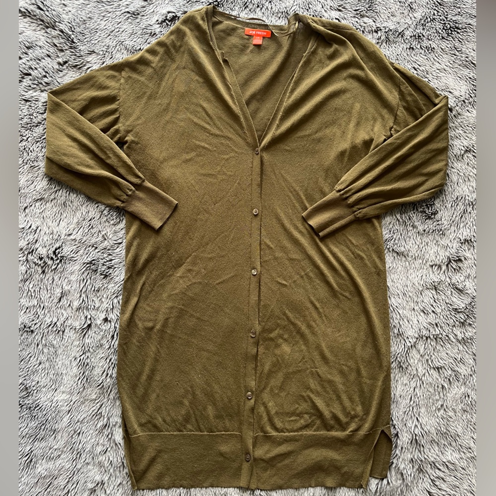 *NEW*Joe Fresh Olive Green Cardigan